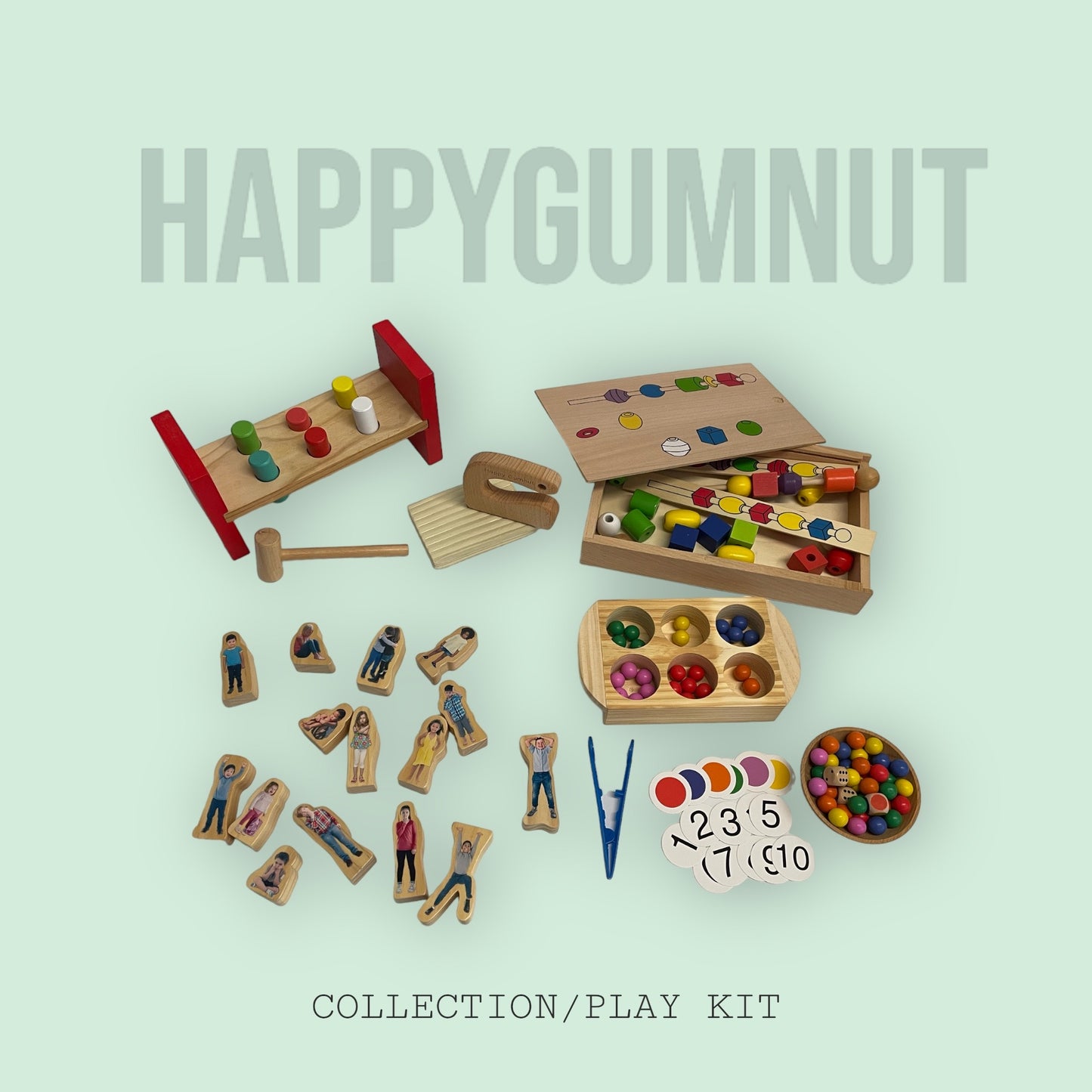 Montessori Wooden Toy Bundle L - HAPPY GUMNUT