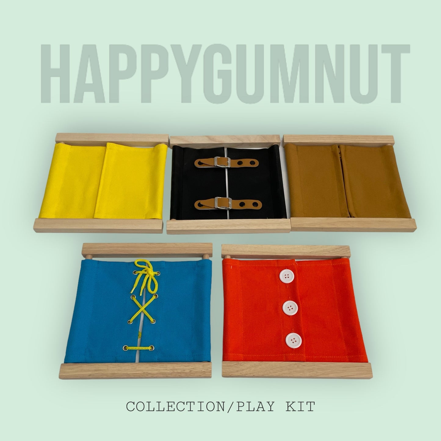 Montessori Set of 5 Dressing Frames - HAPPY GUMNUT