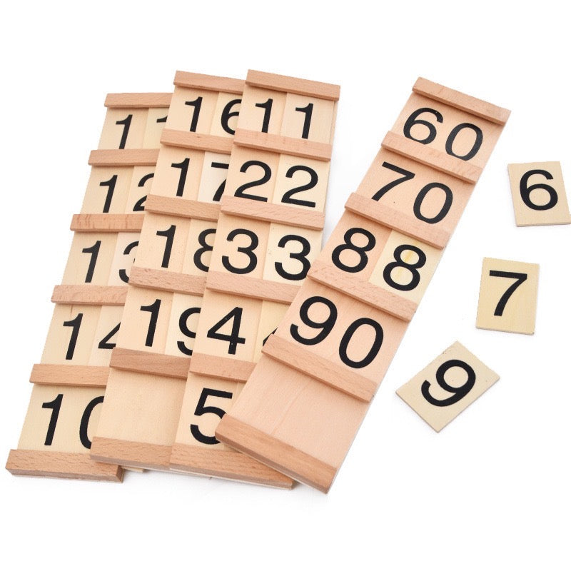 Montessori Math Teens & Tens Board Wooden Seguin Board 1-99 Number Learning Kids Counting Toy
