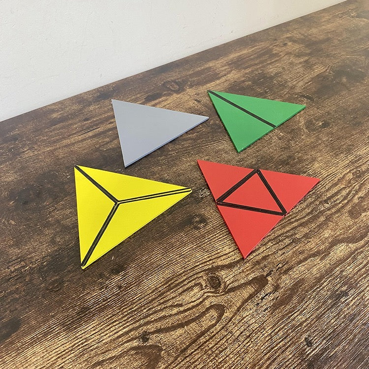 Montessori Sensorial Activiies Kit Pink Tower ,Knobless Cylinder and Triangular Box Visual Sense - HAPPY GUMNUT