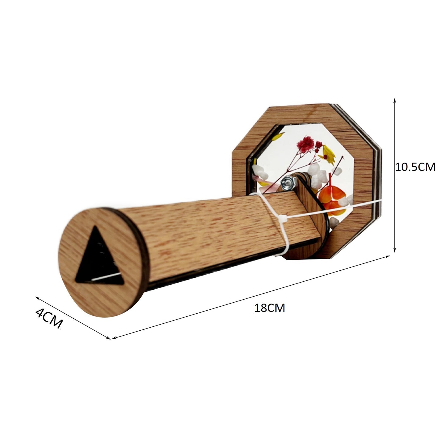 Wooden DIY Kids Kaleidoscope Personal Rotating Toddler Educational Toys