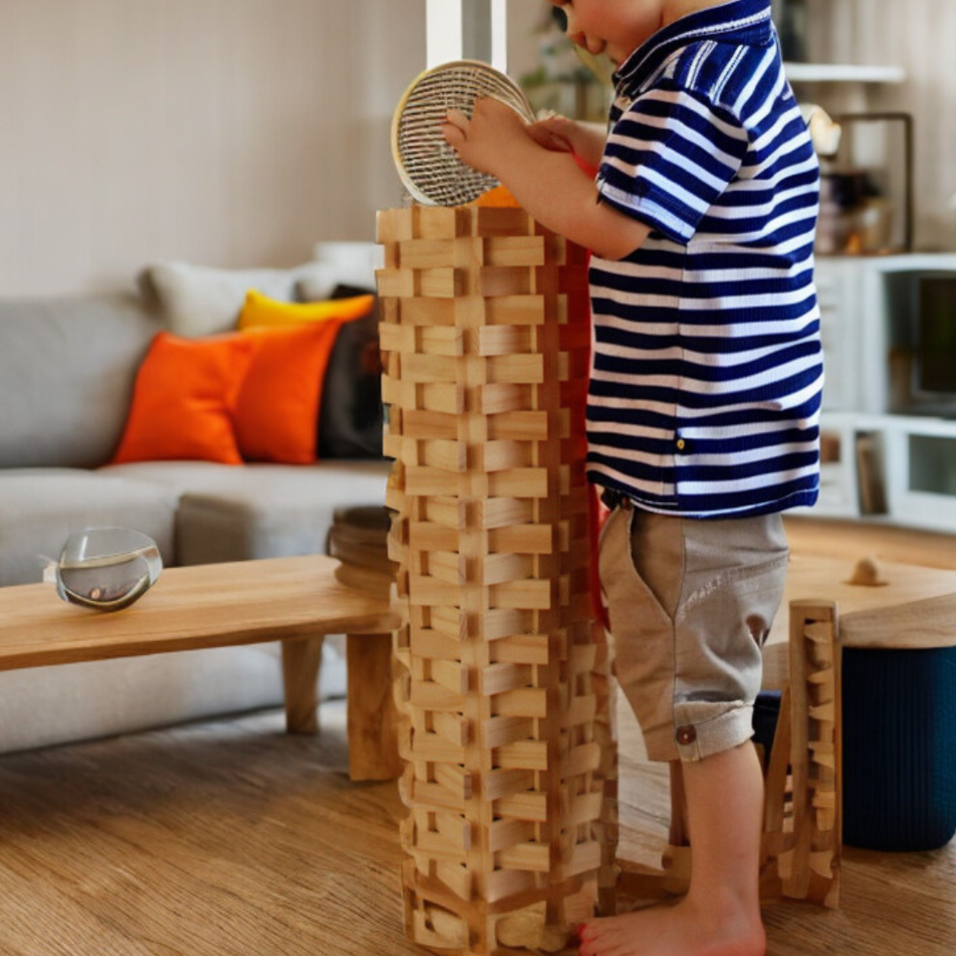 150pc City Blocks Open-ended Solid Wooden Building Block Toys