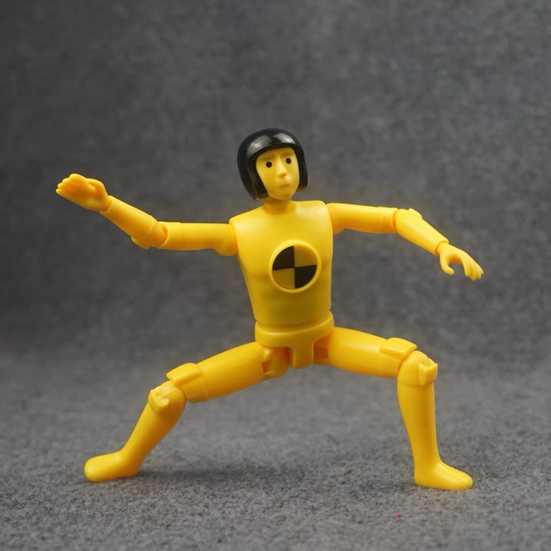 8” 22cm Light Up Crash Dummy Figure