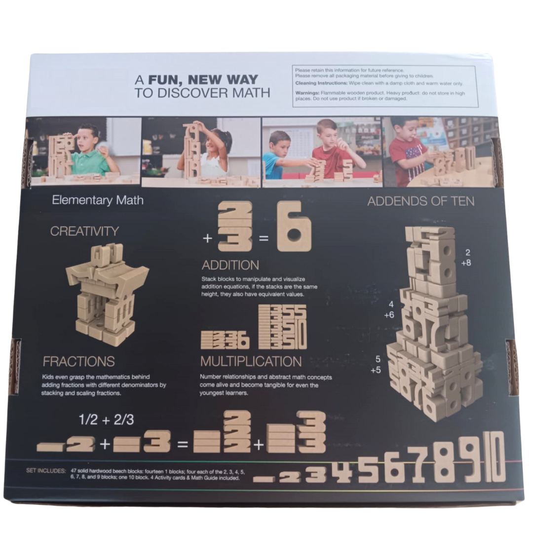 Sumblox Sum Number Blocks KIDS Learning Maths Counting Toy 47 Pieces