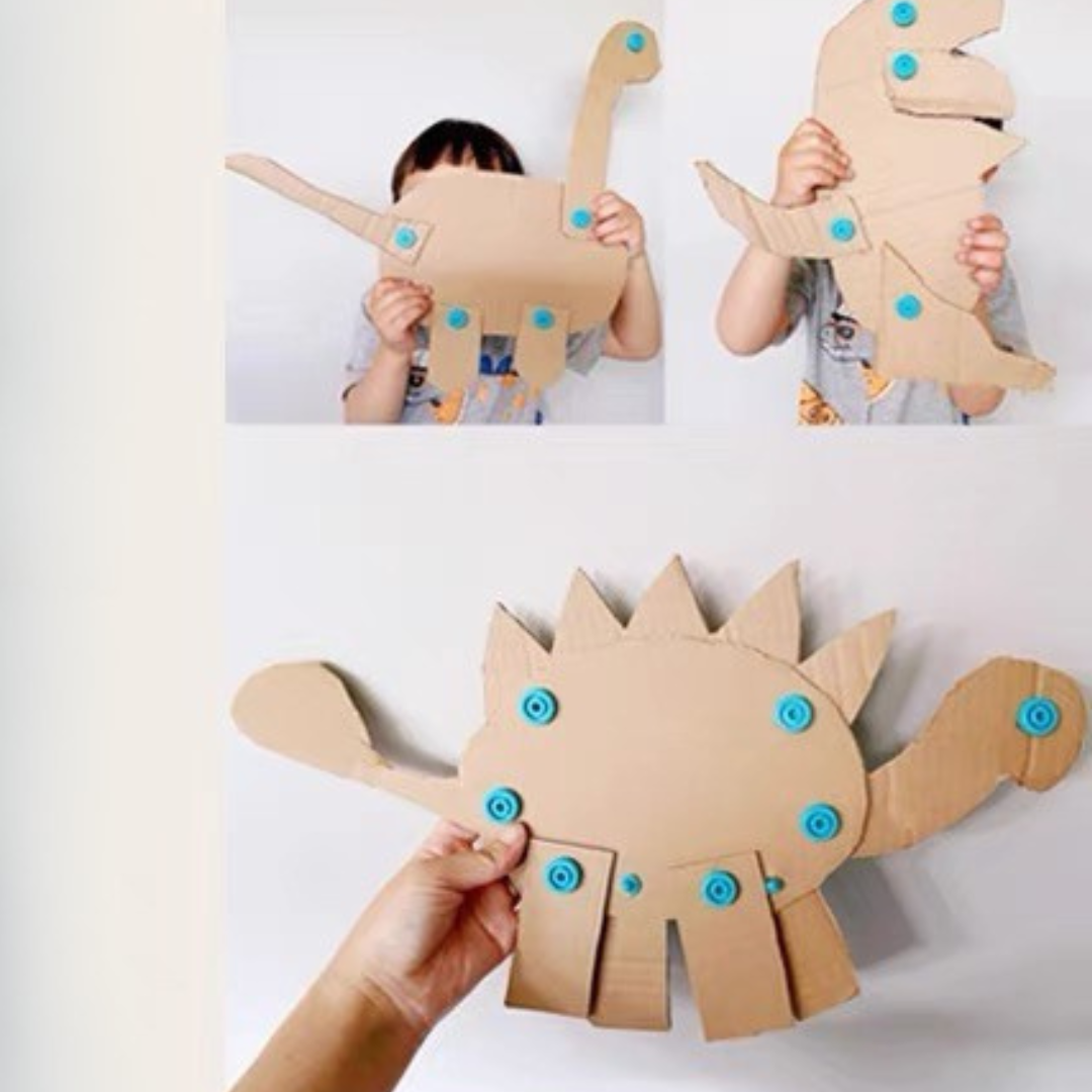 Kids Cardboard Construction Bolts & Nuts Toolkit Tool Set 38 Pcs