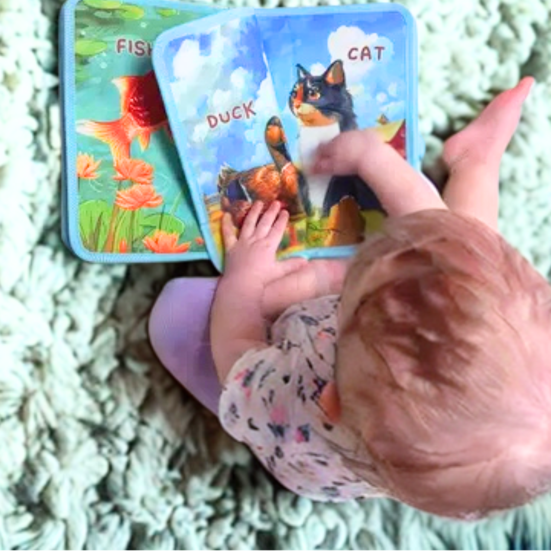 Toddler Plush Tactile Animal Sensory Tearproof Book