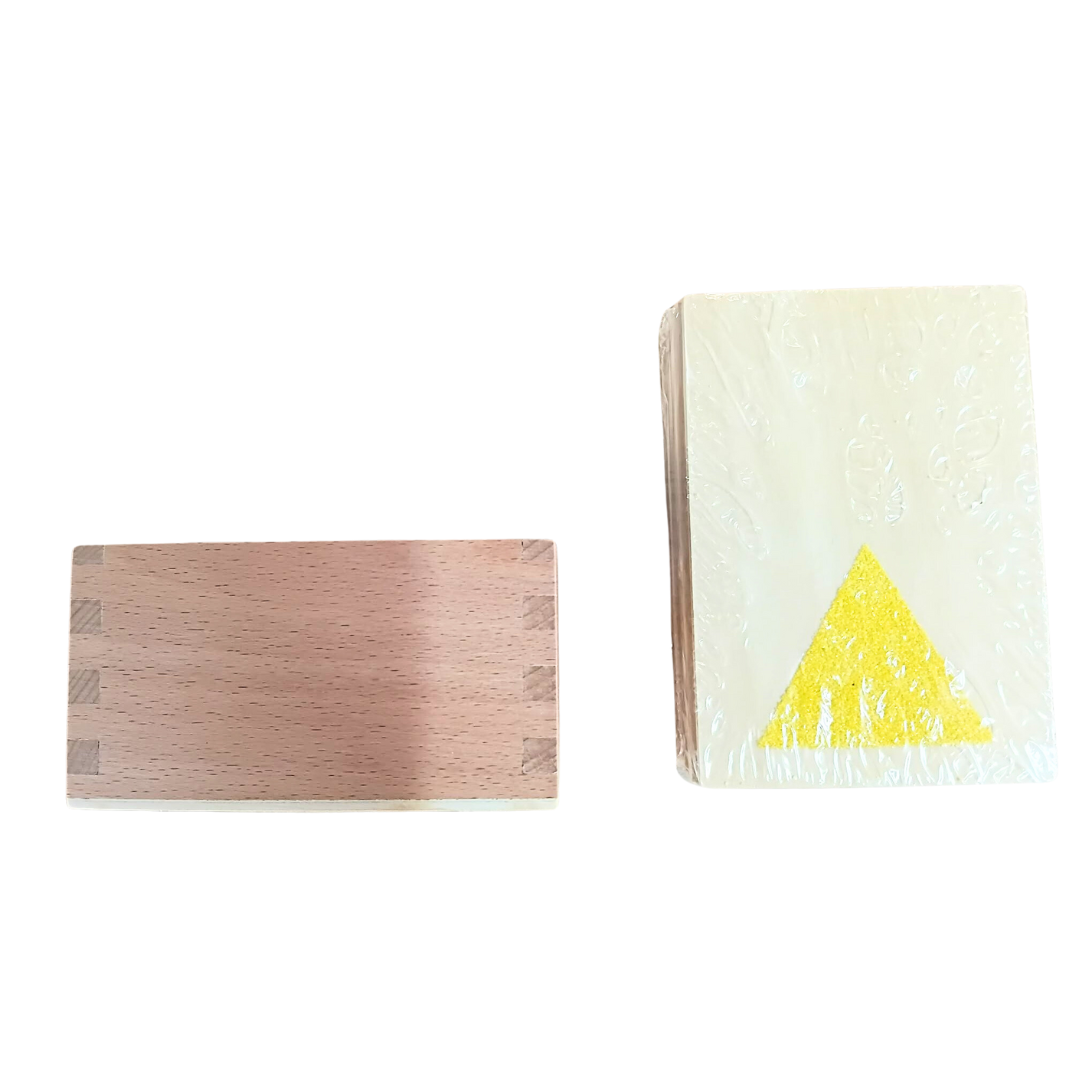 Montessori Sandpaper Basic Shapes Learning Tools