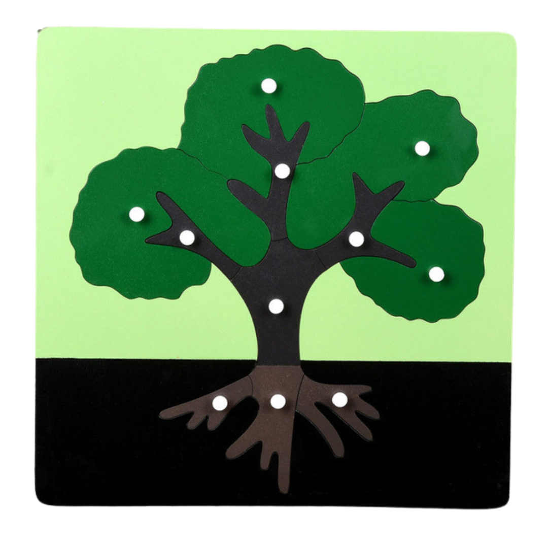 Montessori Plant Puzzles Tree Leaf Flower