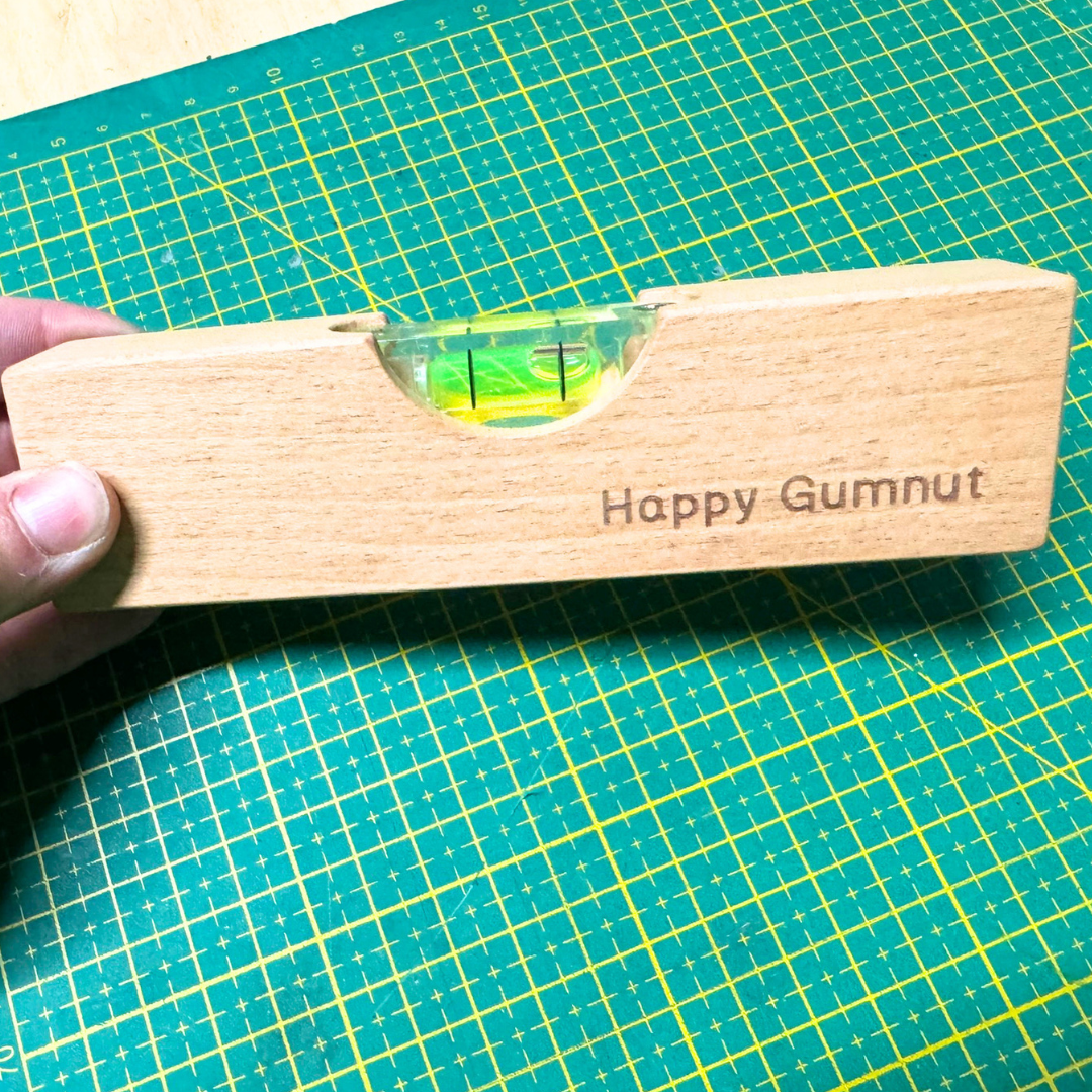 Happy Gumnut Wooden Spirit Level Kids Hand Tool - HAPPY GUMNUT
