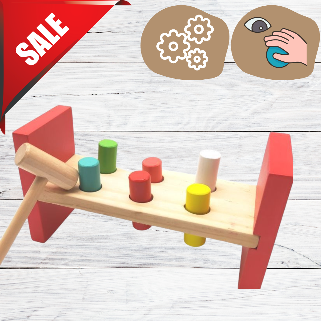 Wooden Pounding Bench Toy