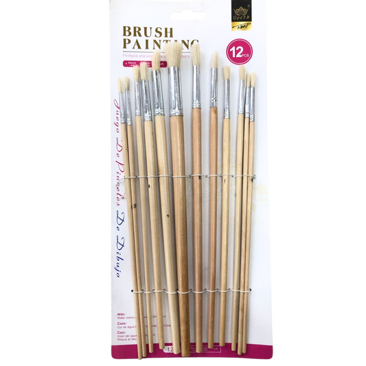 Kids Art Paint Brush Bundle 12 Piece