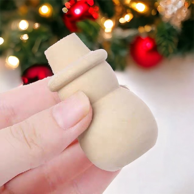 Loose Parts Christmas Frosty Snowman Themed Ornaments DIY Paintable