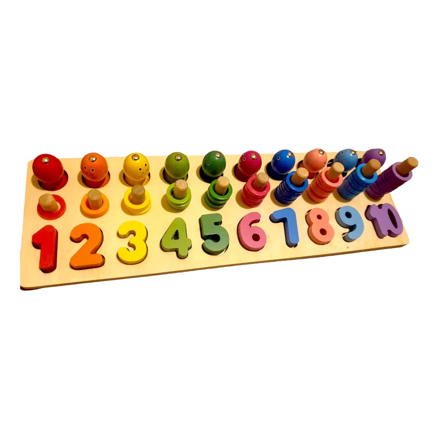 Wooden Fishing & Numbers Counting Sorting Game Kids Toy