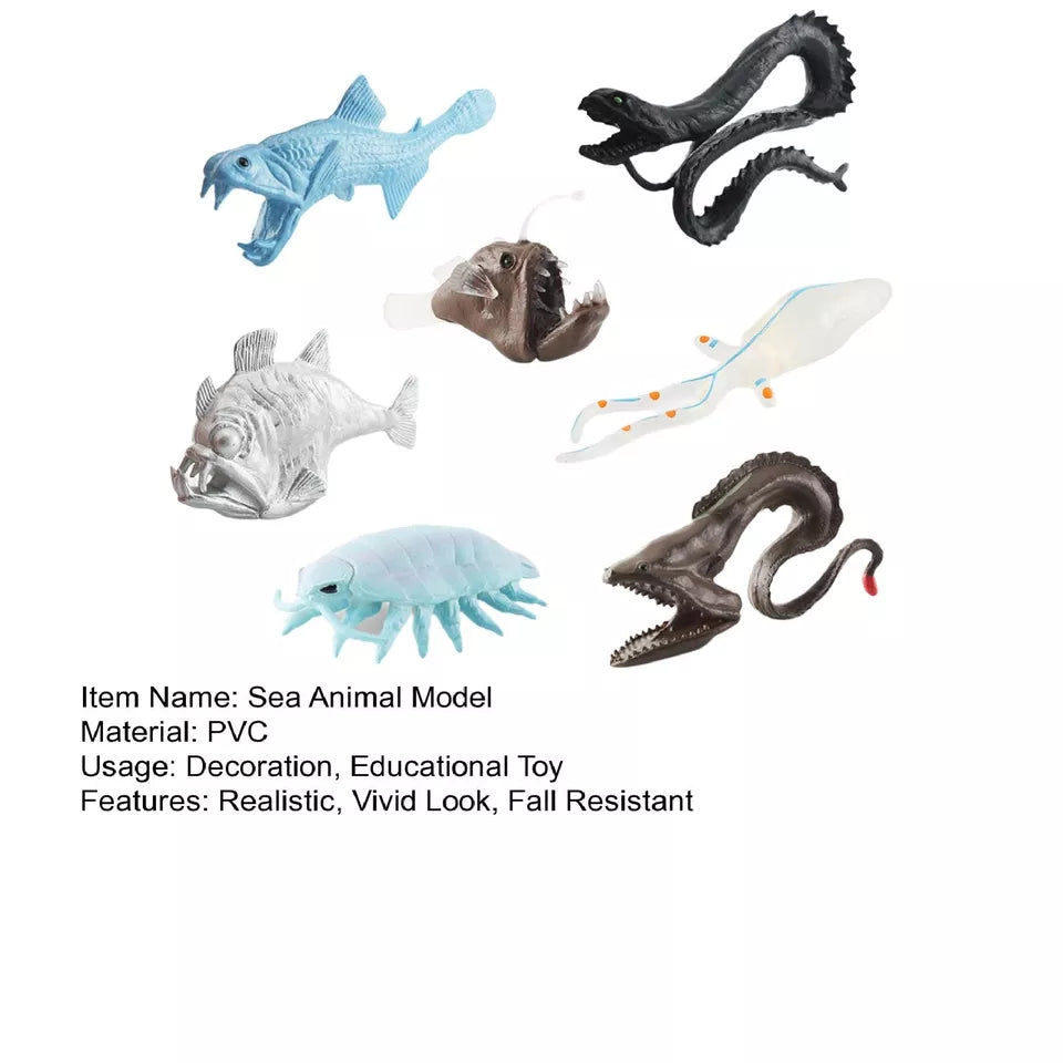 Animal Deep Sea Creatures PVC Toy Figurines Model