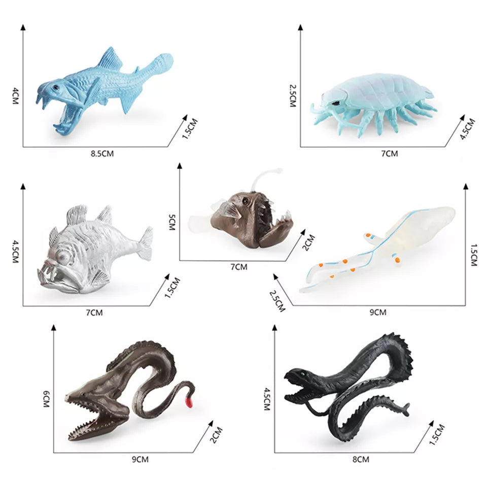 Animal Deep Sea Creatures PVC Toy Figurines Model