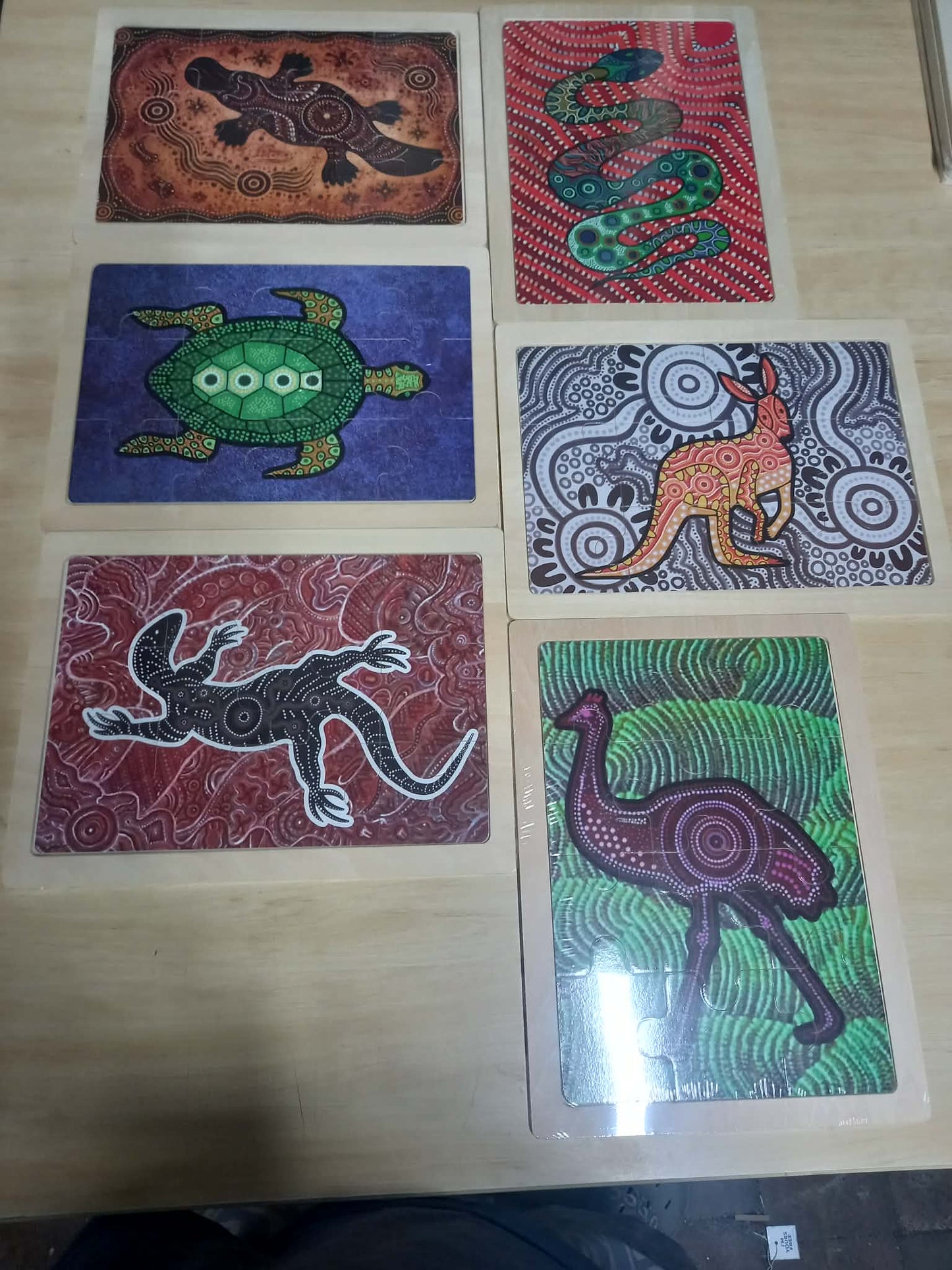 Australian Aboriginal Inspired Art Puzzles NAIDOC Week Childcare Learning Materials