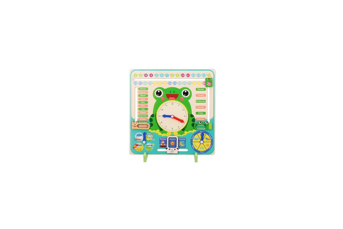 Wooden Learning Clock Calender Season Date & Weather! - HAPPY GUMNUT