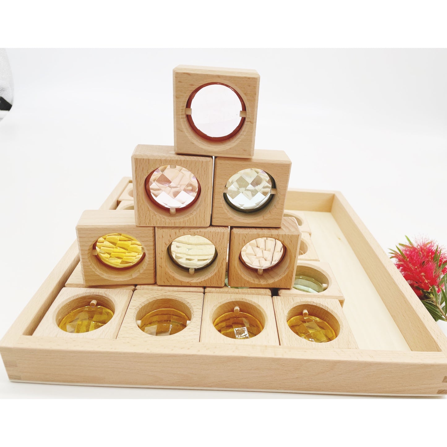Gem Stone Building Blocks Set Acrylic See Through - HAPPY GUMNUT