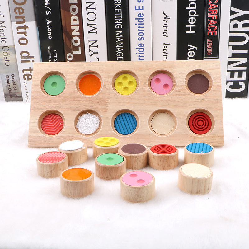 Montessori Colour Pattern Matching Board Goki Feel-A-Pair Memory Game - HAPPY GUMNUT