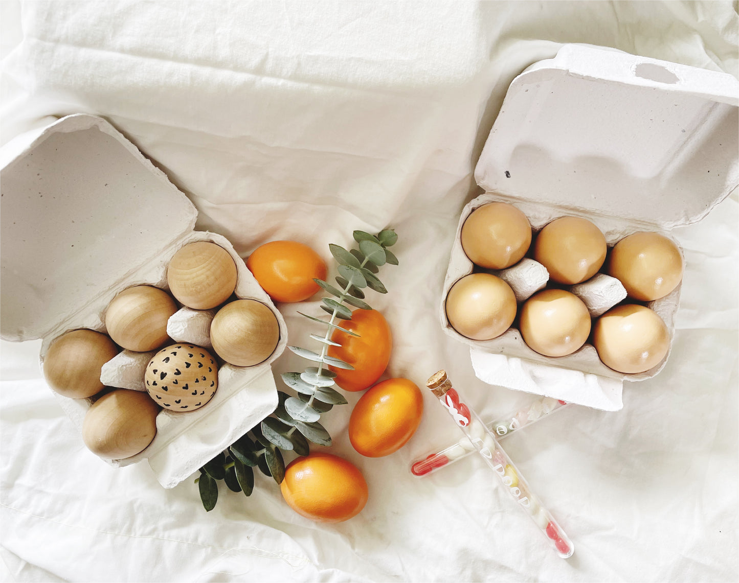 Jumbo Solid Wooden Egg - HAPPY GUMNUT