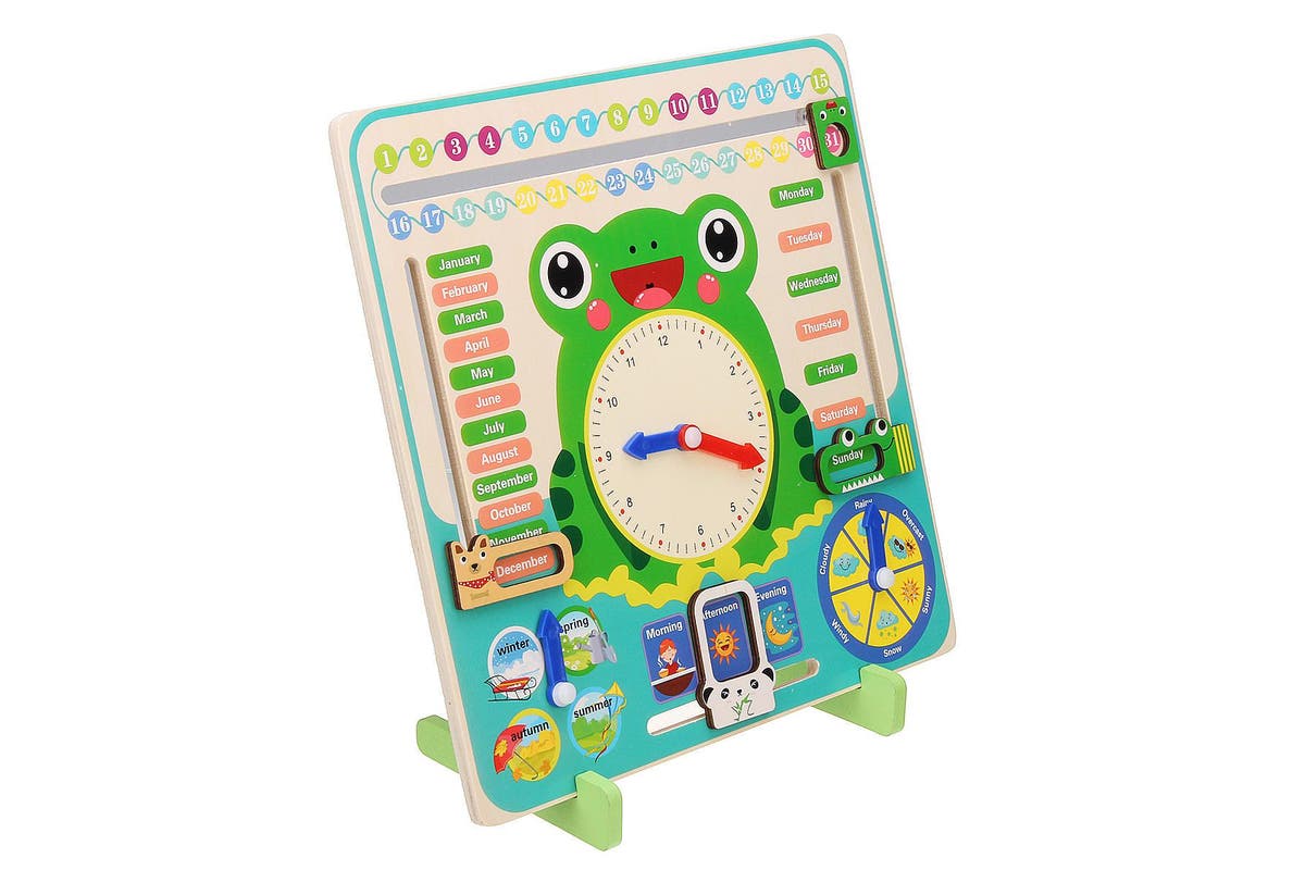 Wooden Learning Clock Calender Season Date & Weather! - HAPPY GUMNUT