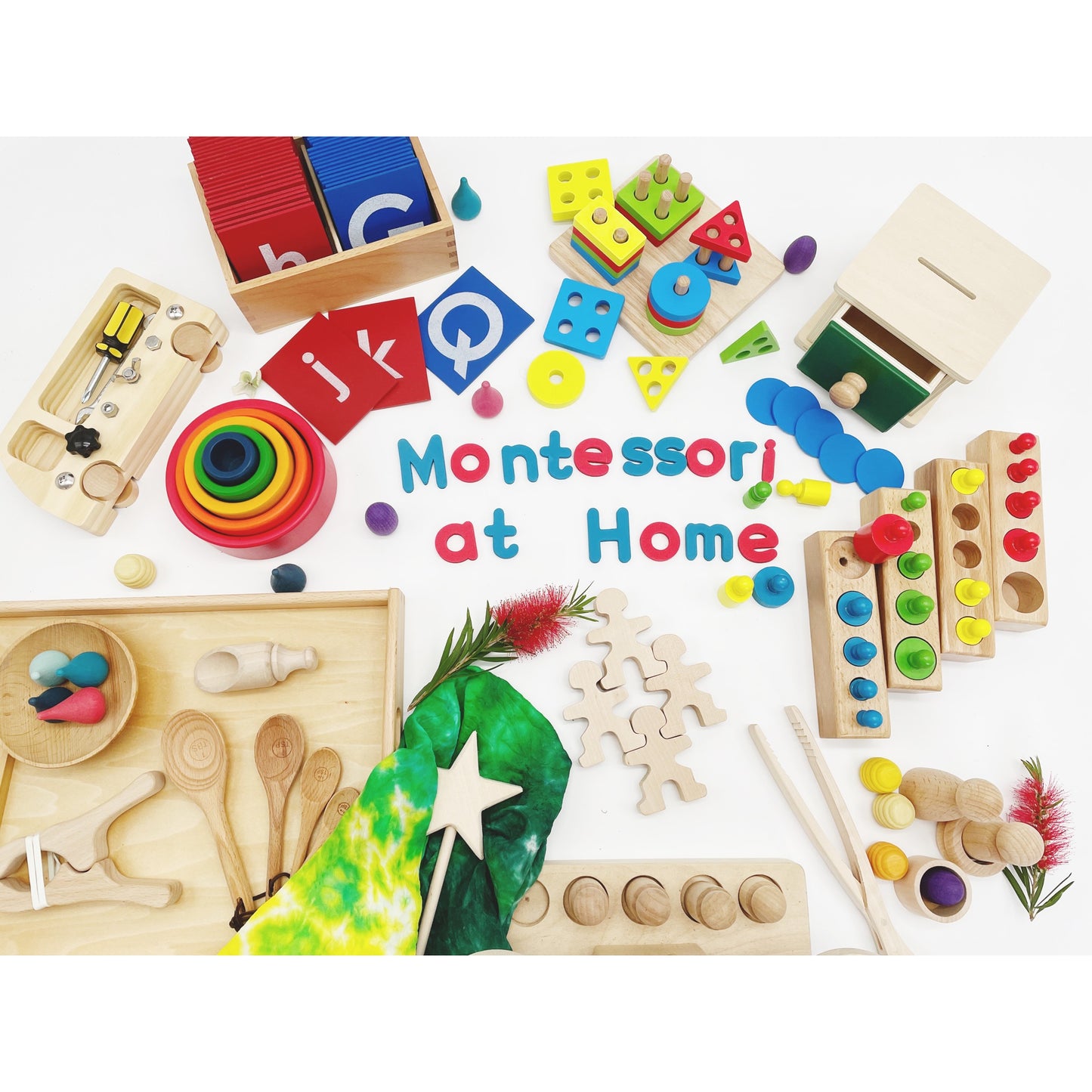 Large Montessori Sand Paper Alphabet Set - HAPPY GUMNUT