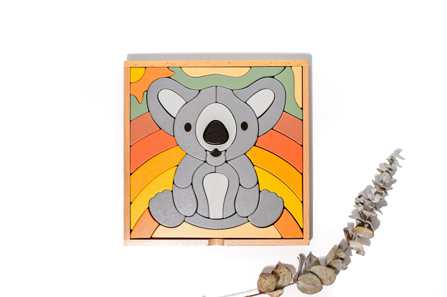 Kirra the Koala Abstract Building Block Puzzle / Home Decor Display - HAPPY GUMNUT