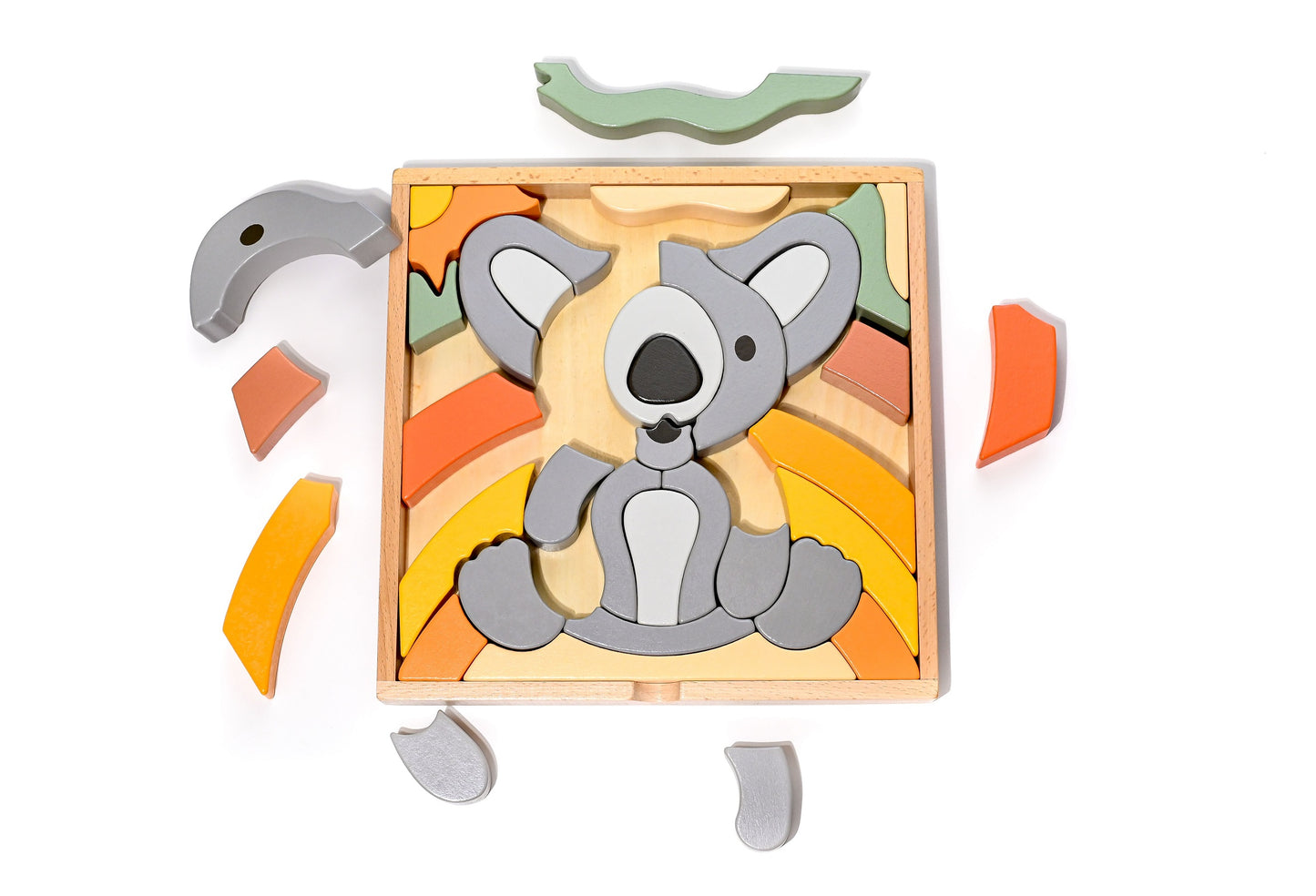 Kirra the Koala Abstract Building Block Puzzle / Home Decor Display - HAPPY GUMNUT