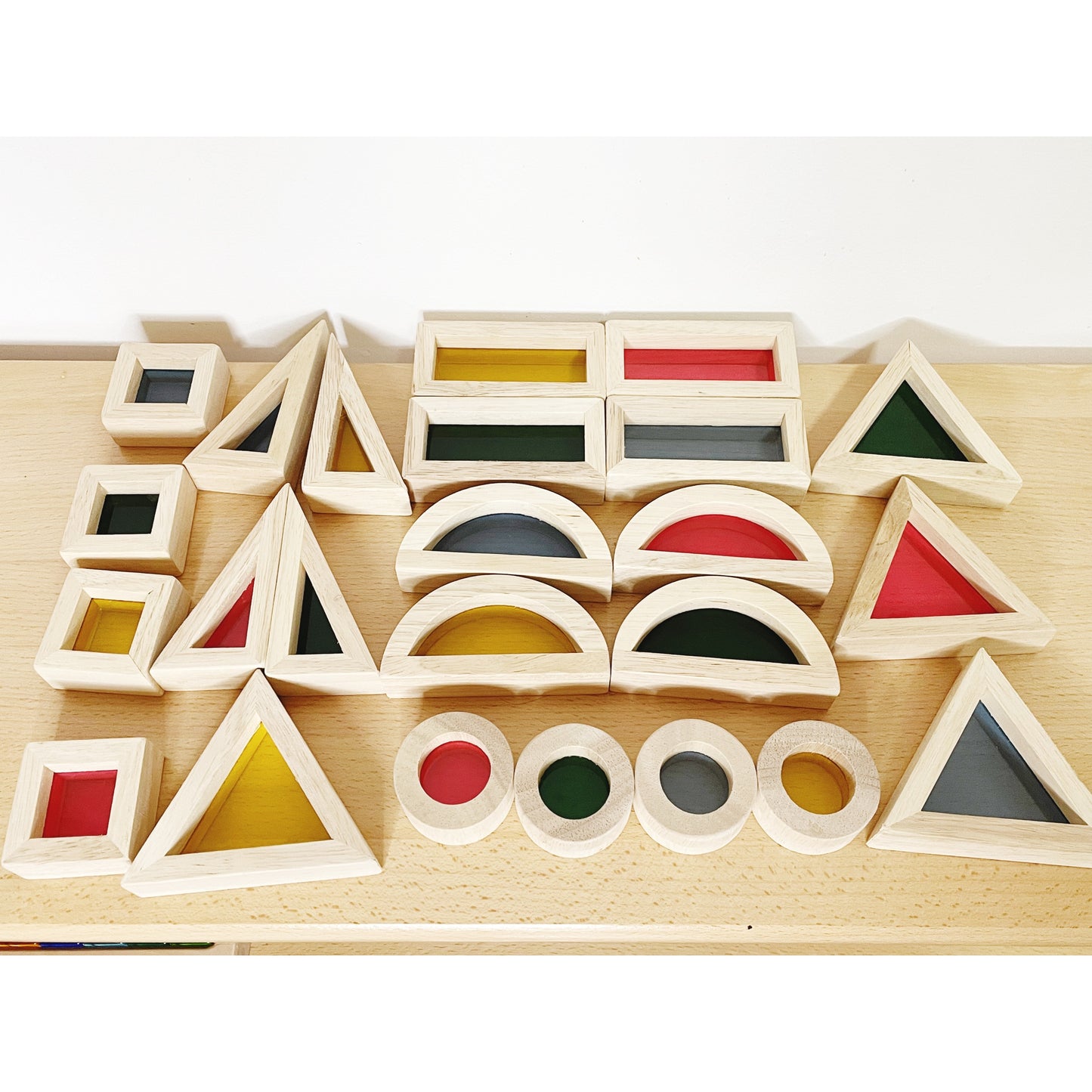 Wooden Acrylic Rainbow Blocks - HAPPY GUMNUT