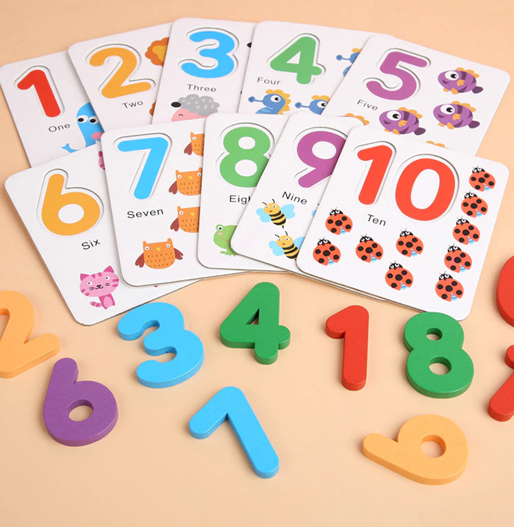 Wooden Counting Sticks Maths and Numbers Activity Set - HAPPY GUMNUT