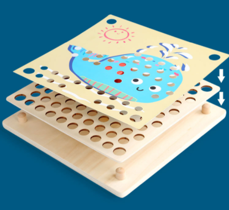 Montessori Beads Sorting Activity Board - HAPPY GUMNUT