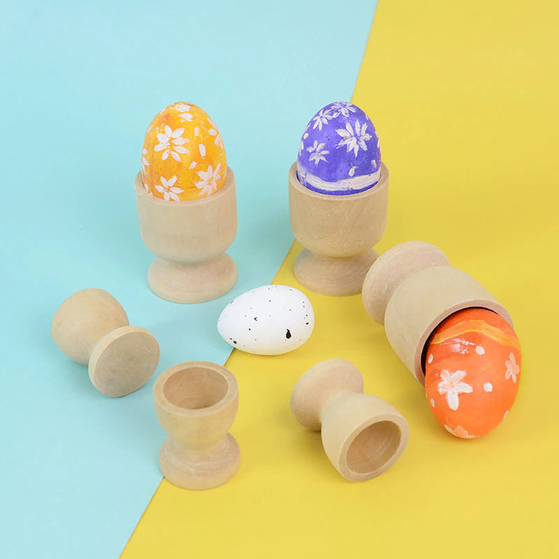 Jumbo Solid Wooden Egg - HAPPY GUMNUT