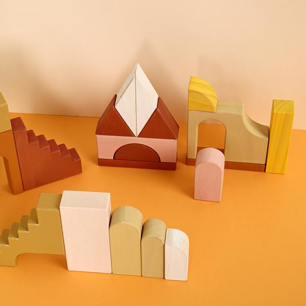 Wooden Apartments Building Blocks - HAPPY GUMNUT