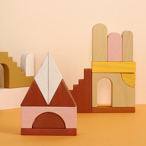 Wooden Apartments Building Blocks - HAPPY GUMNUT