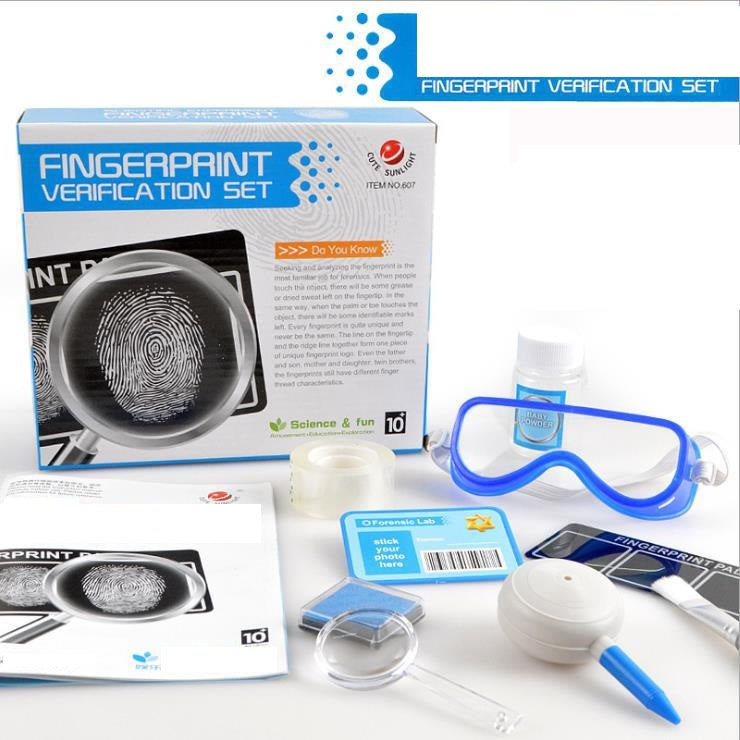 Kids STEM Sciences Forensics Kit FingerPrint Verification Set - HAPPY GUMNUT