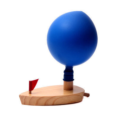 Wooden Balloon Powered Boat - HAPPY GUMNUT
