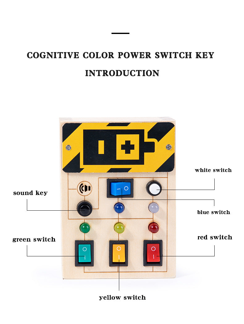 Portable LED Light Switches Busy Board A - HAPPY GUMNUT