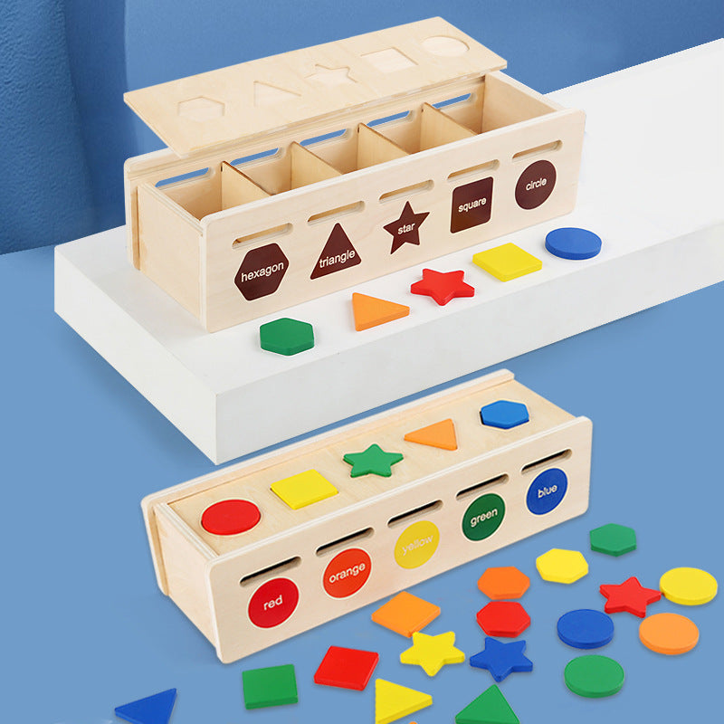Wooden Category Shape Colour Sorting box Game Montessori inspired Kids –  HAPPY GUMNUT