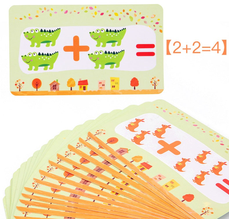 Wooden Digital Number Board Mathematics Game - HAPPY GUMNUT