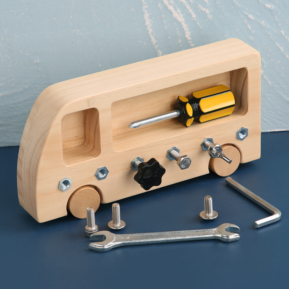 Montessori Car Multi Tool ScrewDriver Board - HAPPY GUMNUT
