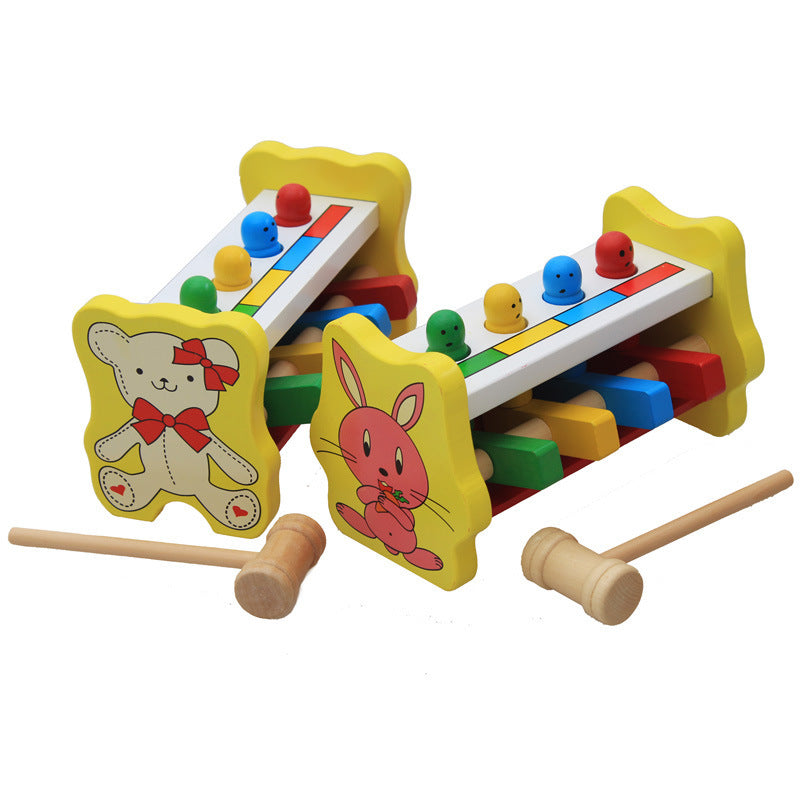 Classic Wooden Pop-up Toy Hammering and Pounding Toy for Toddler - HAPPY GUMNUT