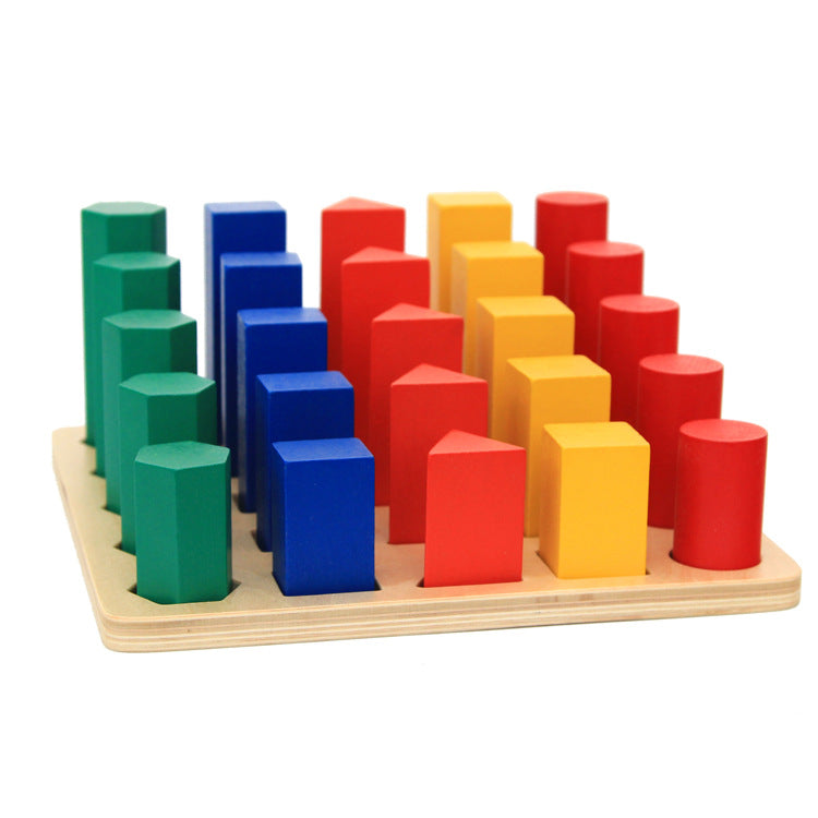 Montessori Geometric 3D Shape Sorting Game Ladder - HAPPY GUMNUT