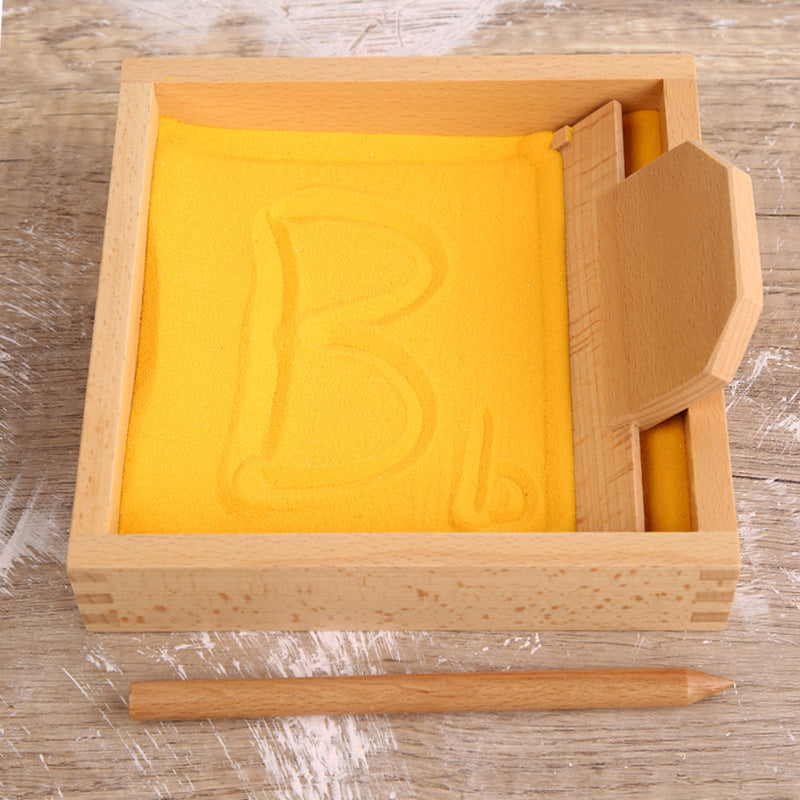 Montessori Sand Tray Letters Writing Activity - HAPPY GUMNUT