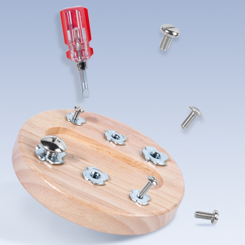 Montessori Round Screw board Set - HAPPY GUMNUT