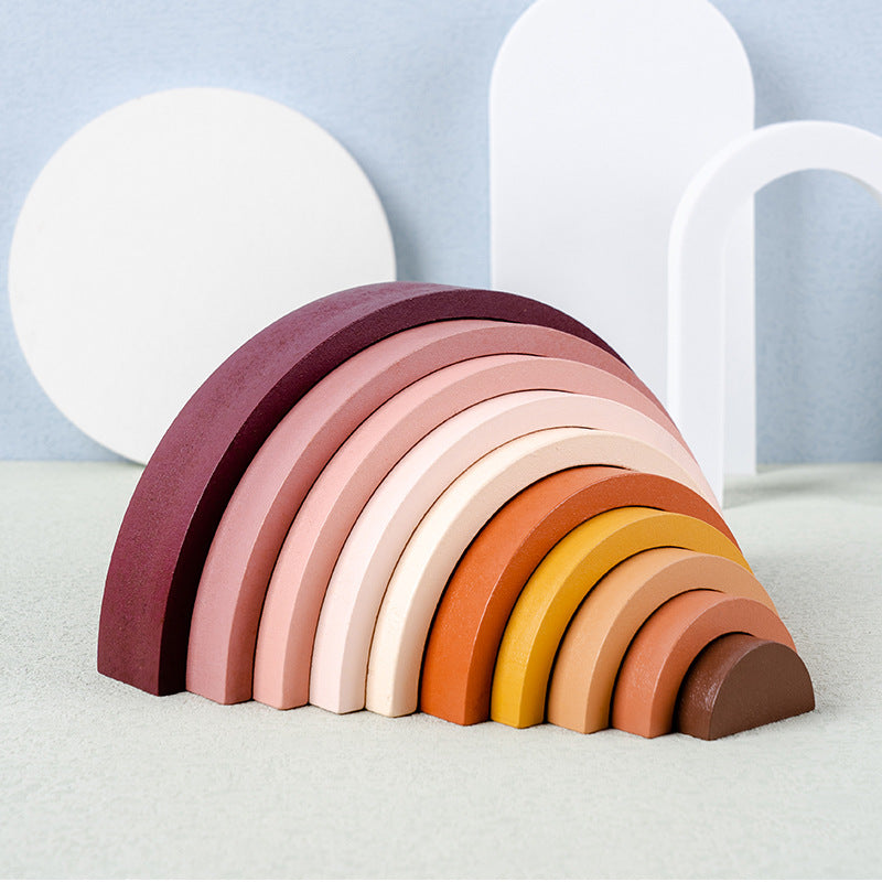 Wooden Peg Dolls People and Rainbow Stackers - HAPPY GUMNUT