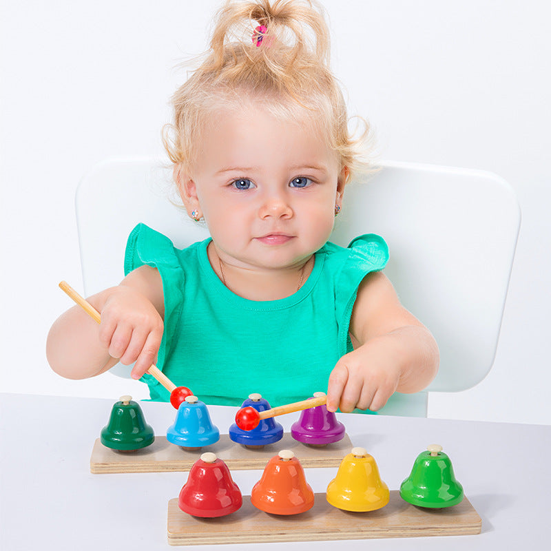 Montessori Rainbow 8 Notes Desk Bells Musical Chime - HAPPY GUMNUT