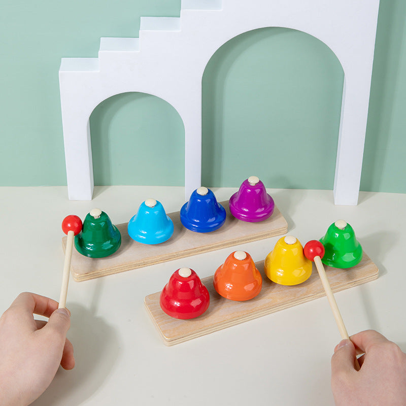 Montessori Rainbow 8 Notes Desk Bells Musical Chime - HAPPY GUMNUT