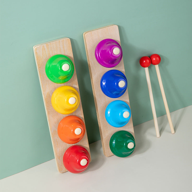 Montessori Rainbow 8 Notes Desk Bells Musical Chime - HAPPY GUMNUT