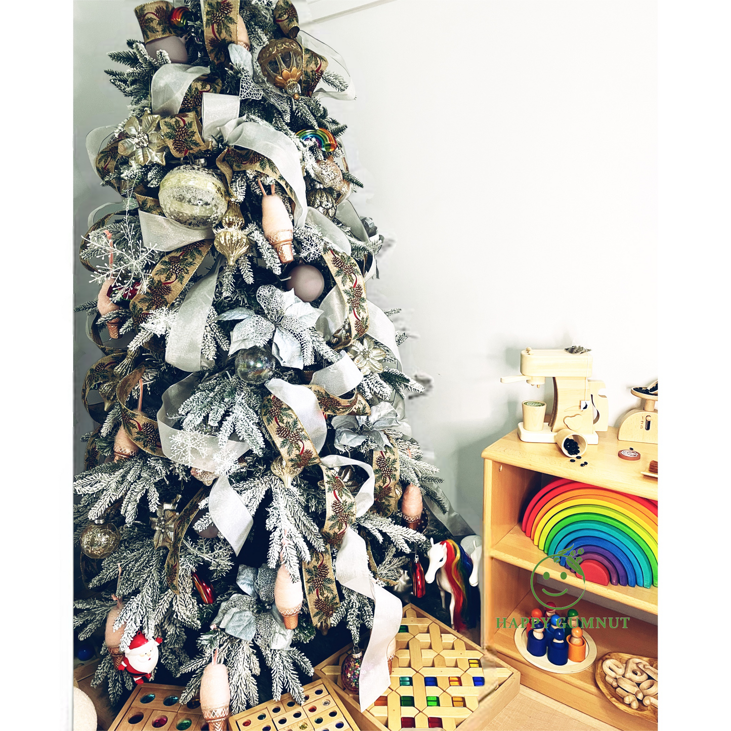 Handmade Wooden Coffee Machine Set - HAPPY GUMNUT