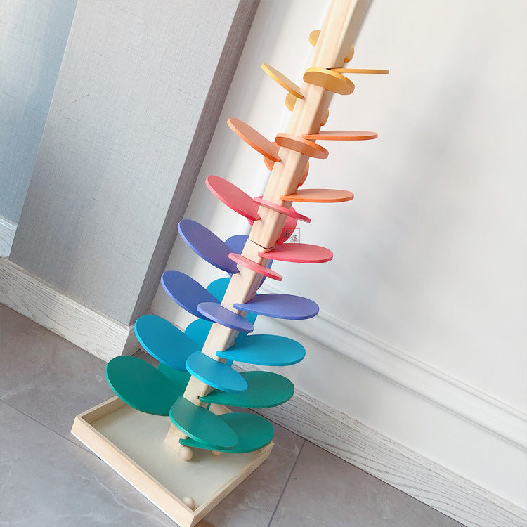 DIY Large 72cm Musical Tree Wooden Marble Run Sounding Toy - HAPPY GUMNUT